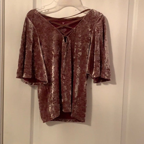 American Eagle fleece fancy top - Picture 1 of 4